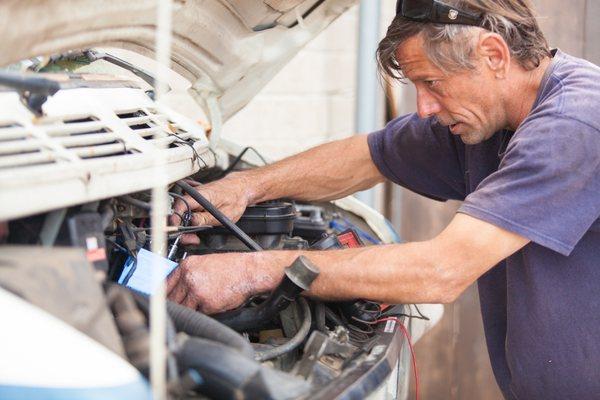 Rich, the 'savior' mechanic who finally went the extra mile to get me back on the road after weeks of van troubles!