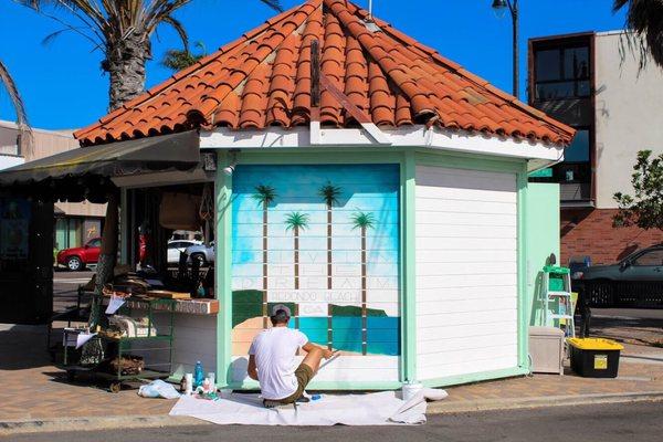 The making of our epic mural by our friend Clay Campbell!!