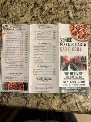 Venice Pizza & Pasta