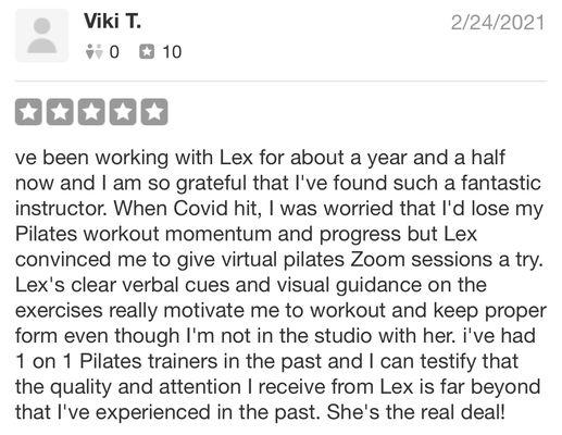 Client Testimonial.