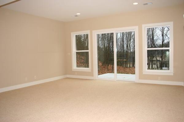 Image of a room before we added virtual staging products.