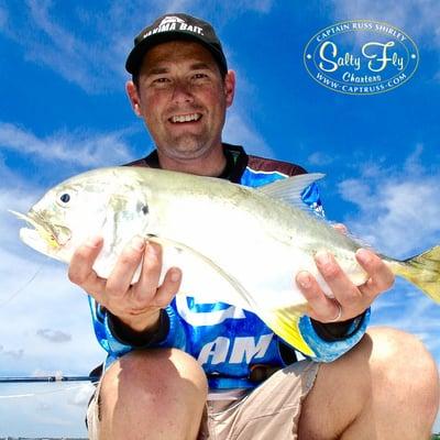 David Harrison's Crevalle Jack on fly.