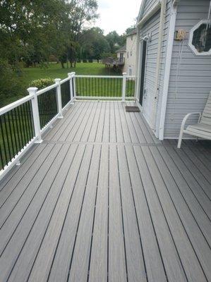 All new Trex Decking and Handrails. KEEP YOUR FRAME AND LET US RE-DECK IT!