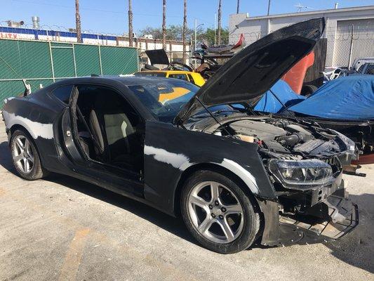 Flat black on door jams