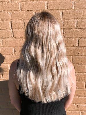 Beigey Blonde highlights