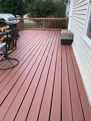 Deck stain repair