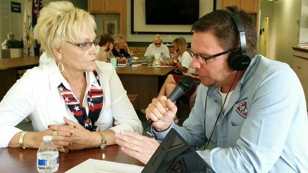 DJ Mike Worley with Mayor Hatley