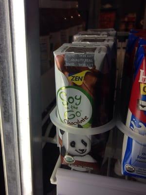 Chocolate soymilk!