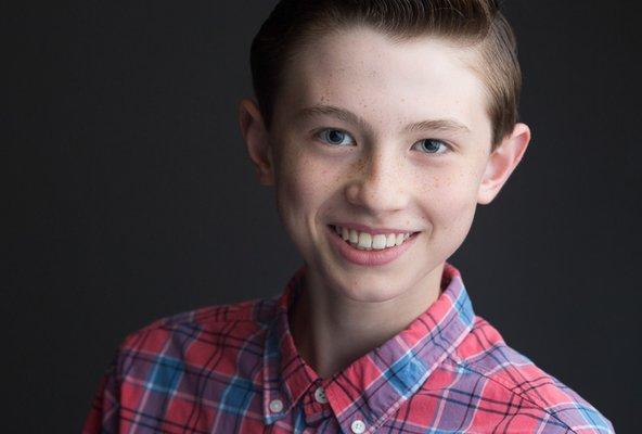 Child actor professional headshot