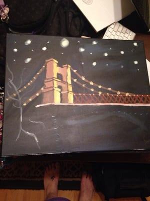 My waco suspension bridge painting!