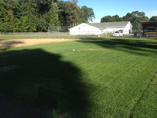 Behind Club house a new baseball field Tilcon Field