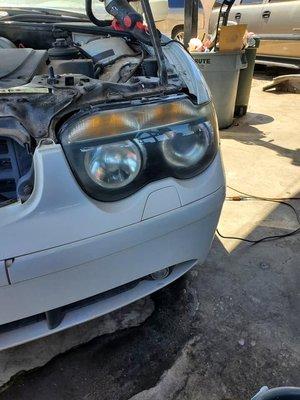 Headlight restoration - After