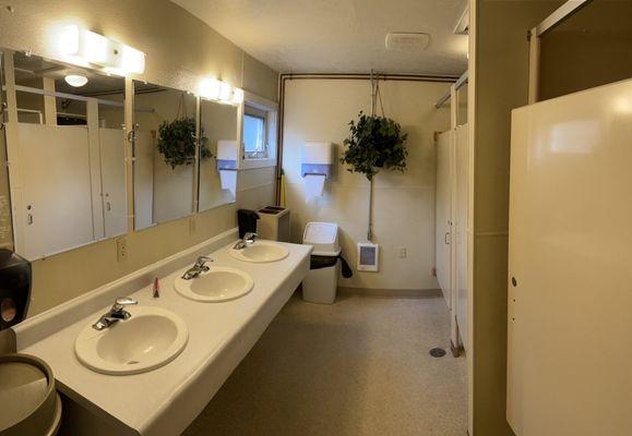 Inside the bathroom/shower cabin