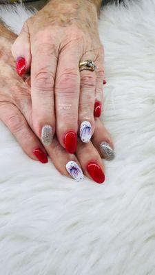 July 4th nails