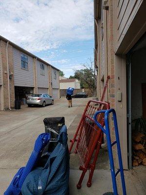 Iron bed never wrapped for move