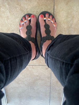 My fresh toes getting dry