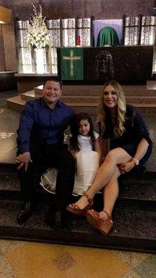 Sofia's Baptism; Wife and I God Parents