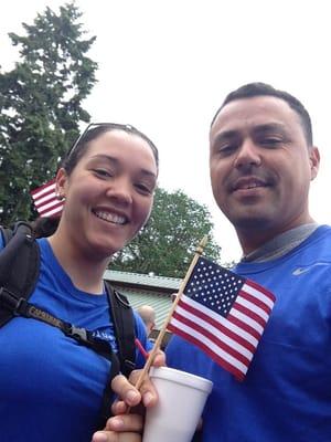 Wear blue run to remember JBLM chapter .