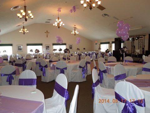 Spacious attractive Reception Hall seating to 180