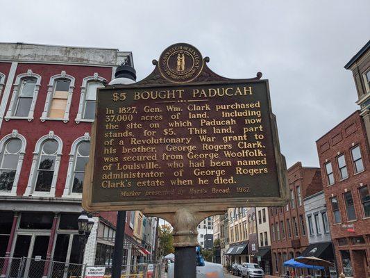 $5 Bought Paducah Historical Marker