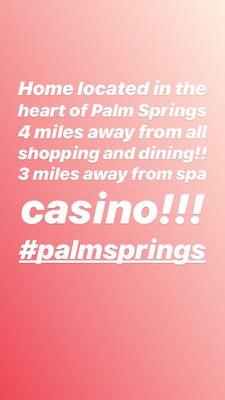 In the heart of Palm Springs