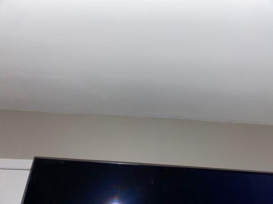 Leaks right above my tv and no one seemed to come fix