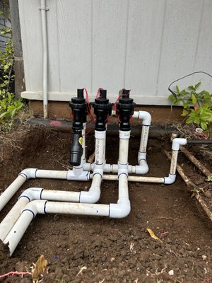 Three zone systems with pressure reduction filter