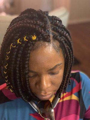 Bob braids $130 without hair