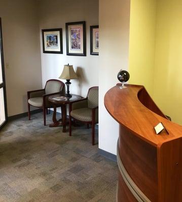 The lobby at Hoppock Law Firm, LLC