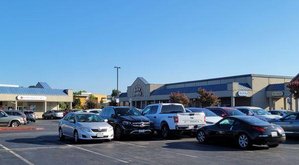 Lots of parking on a Friday evening