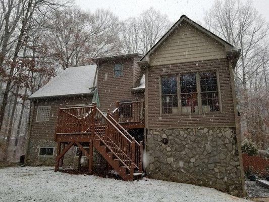 Mocksville Siding back of house