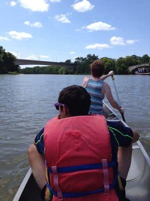 Afternoon canoe adventure.