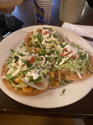 Shrimp tostada