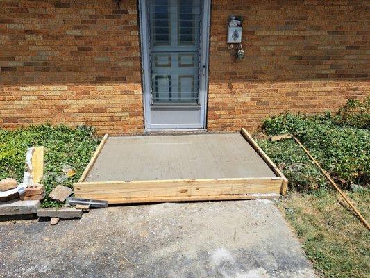 Entrance walkway repair (recasted)