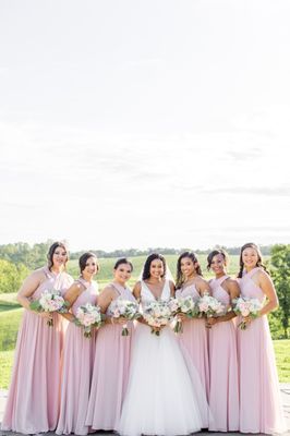 Gorgeous bridesmaids with the bride Thank you Soliloquy