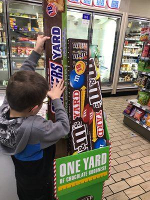 One yard of candy!