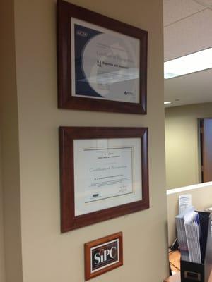 Our Certifications