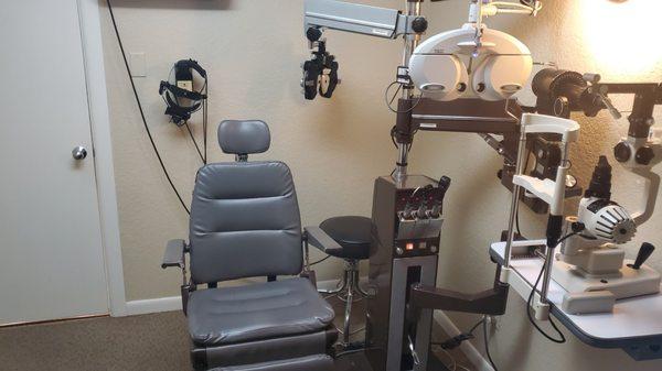 Actual room for the eye exam