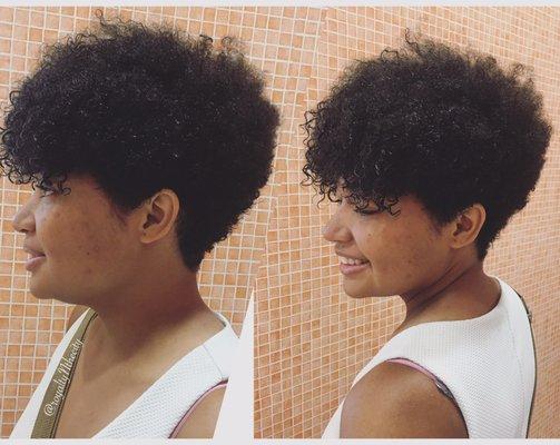 Short Cut Style on Natural hair