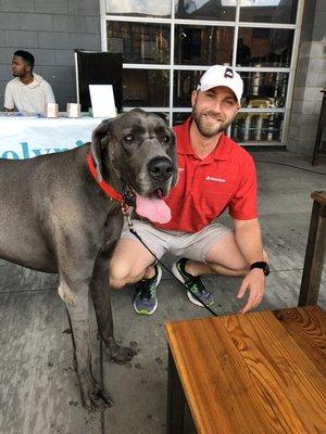 The love of gentle giants #GreatDane