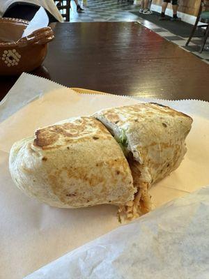 Chicken burrito