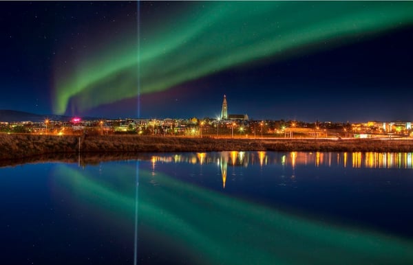 Northern lights over Iceland