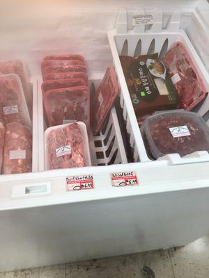 Frozen meat prices