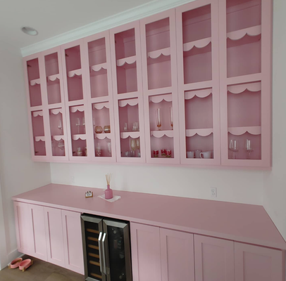 Pink Cabinets