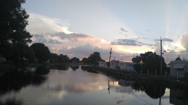 This is taken just before sundown of the Canal that flows through the Park. We have the most beautiful wildlife here .