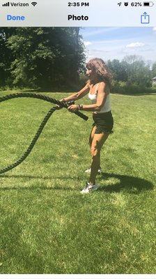 Tammy's Backyard Bootcamp photo. We go to the mountains, the beach, and anywhere outside that we can get exercise outdoors.