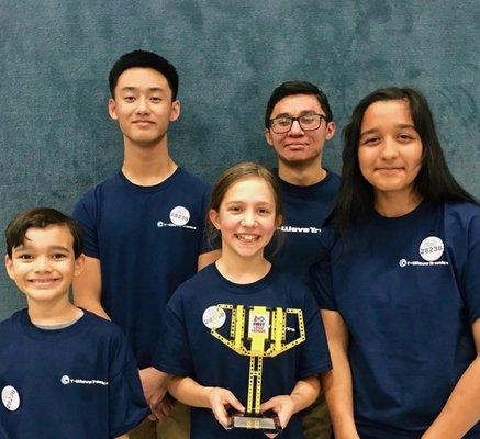 Legos Robotics Trophy Winners in Orlando, Florida