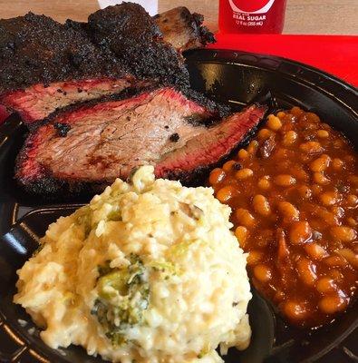 Brisket n smoked beef rib platter