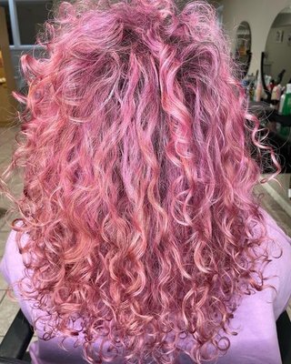 Pink Hair Don't Care! These fashion colors take time and patience!  This technique was done by Danielle at Phoenix.