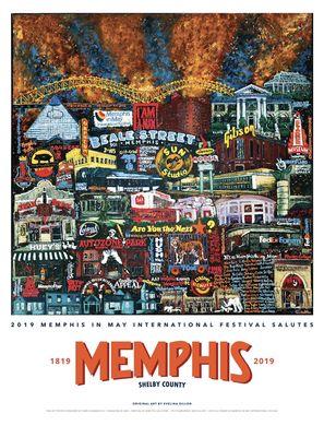 Evelina Dillon was creator of 2019"Memphis in May" fine art poster.